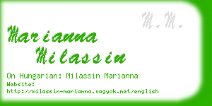 marianna milassin business card